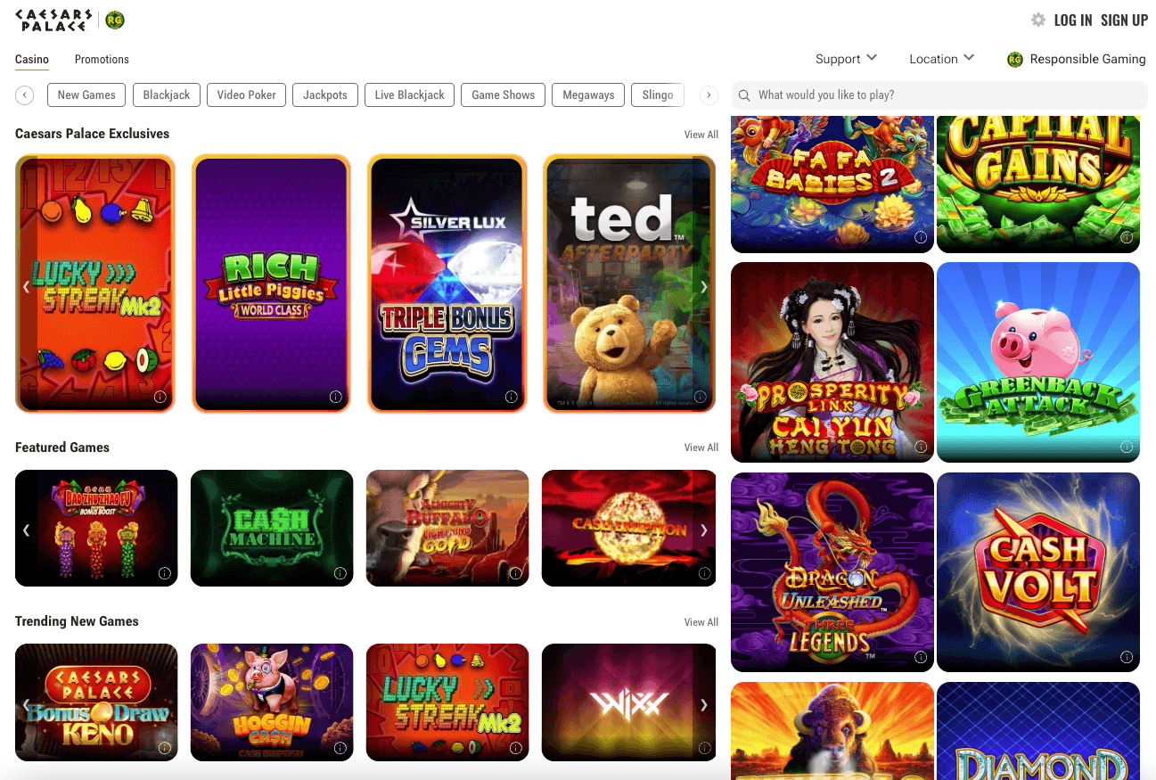 Caesars Palace games