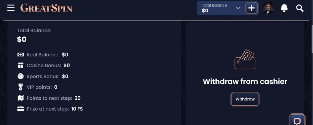 Greatspin Casino Withdraw Winnings