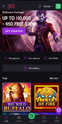 Lucky Circus Casino Mobile App_Site