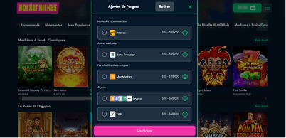 Rocket Riches Retraits