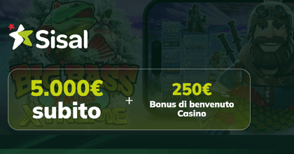 Nuovo Bonus di Benvenuto Sisal per i giochi Pragmatic Play