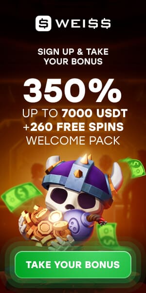 Weiss Casino 300% +200 Free spins Welcome Package