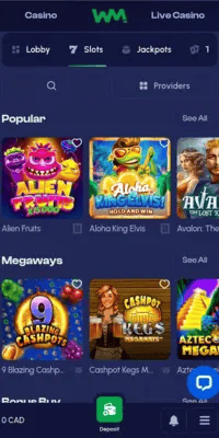 Winmaker Casino Mobile App_Site